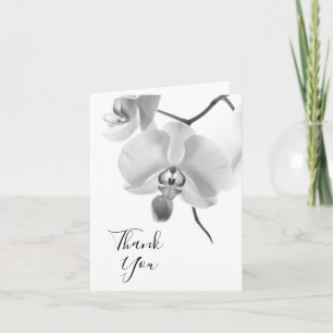 Black and White Orchids Thank You