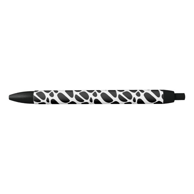 Black and White Organic Skin Pattern Ink Pen (Front)