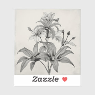 black and white outline art of endangered plant 