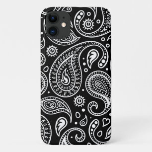 Black and White Paisley Pattern Case-Mate iPhone Case