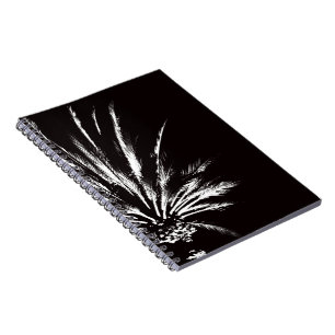 Black and White Palm Tree Spiral Notebook