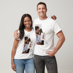 Black and White Paper Wedding Anniversary T-Shirt 