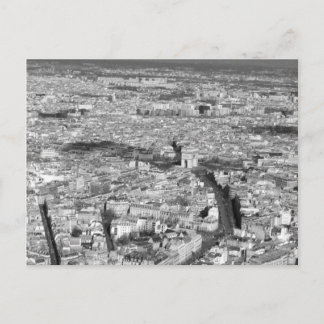 Black and White Paris view Postcard
