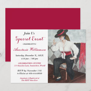 BLACK AND WHITE PARTY EVENT INVITE