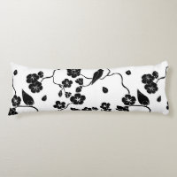 Black and White Pattern Birds on Cherry Blossoms