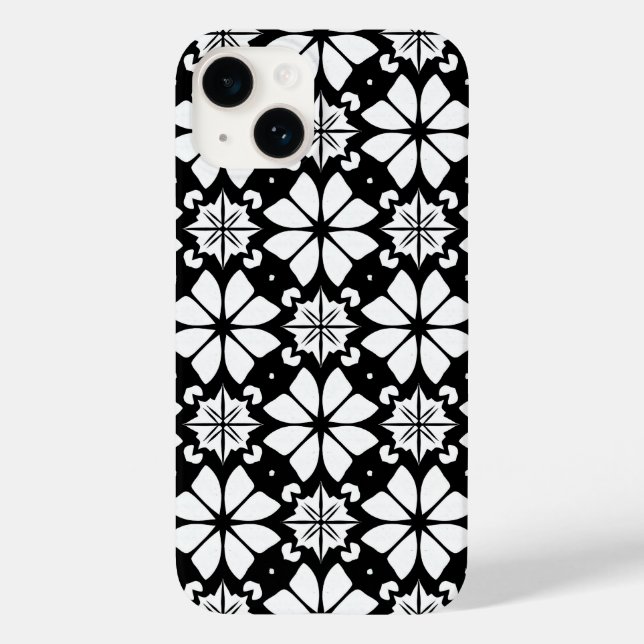 Black and white Pattern Case-Mate iPhone Case (Back)