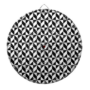 Black and White Pattern Dartboard