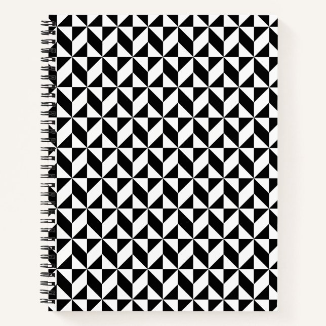 Black and White Pattern Notebook (Front)
