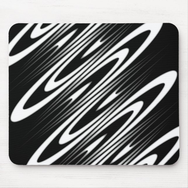 black and white pattern on mouse pad (Front)