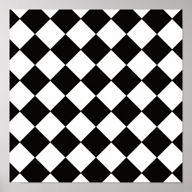 Black and white pattern poster (Front)