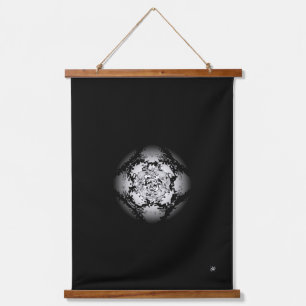 Black and white pattern (sphere) hanging tapestry