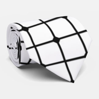 Black and White Pattern Tie