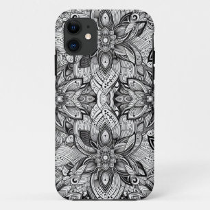 Black and White Patterned Phone Case