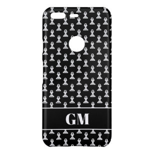 Black and white pawn chess piece custom Android Uncommon Google Pixel Case
