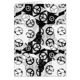 Black and White Peace Signs Collage