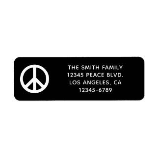 Black and White Peace Symbol