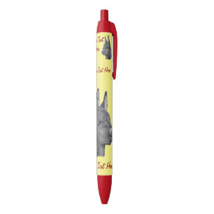 black and white pencil drawing of cute donkey ink pen