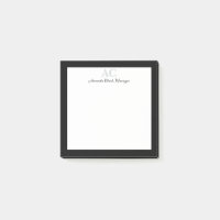 Black and White Personalised Monogram Name