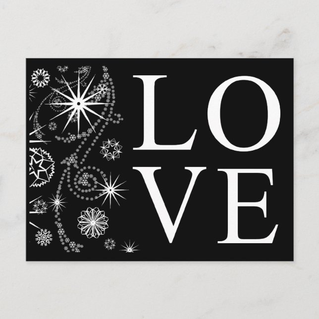 Black And White Personalised Save The Date Card (Front)