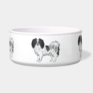 Black And White Phalène Cute Cartoon Dogs
