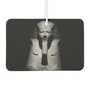 Black and white pharaoh king car air freshener
