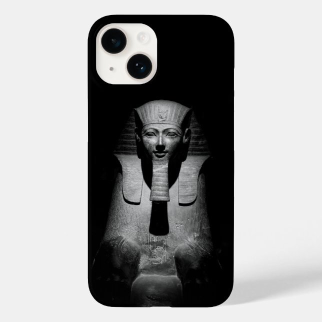 Black and white pharaoh king Case-Mate iPhone case (Back)
