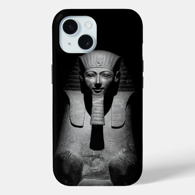 Black and white pharaoh king Case-Mate iPhone case (Back)