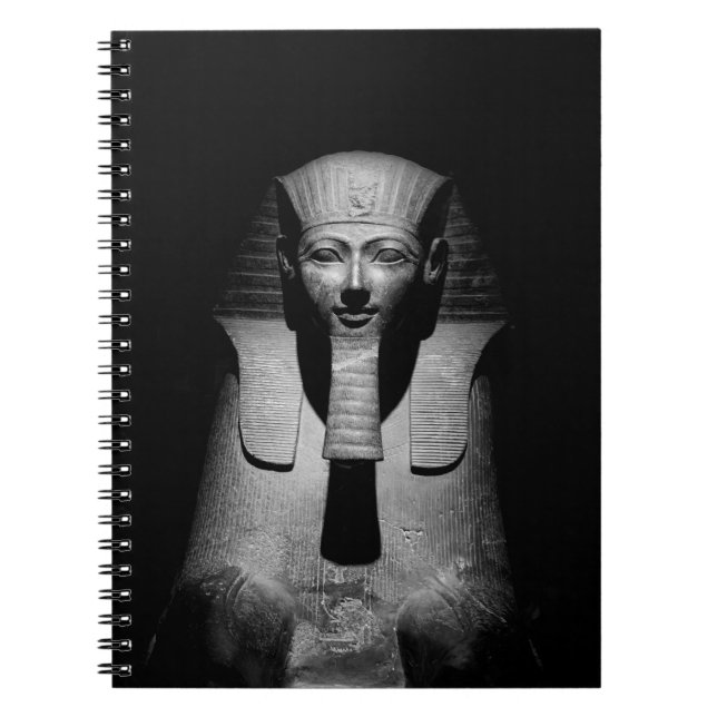 Black and white pharaoh king notebook (Front)