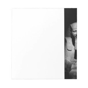 Black and white pharaoh king notepad