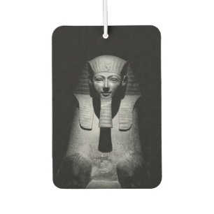 Black and White Pharaoh King Photograph Car Air Freshener