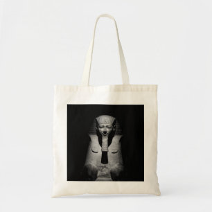 Black and white pharaoh king tote bag