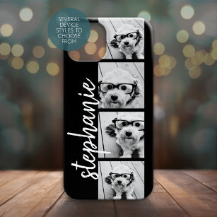 Black and White Photo Collage - Can Edit Colour iPhone 15 Case