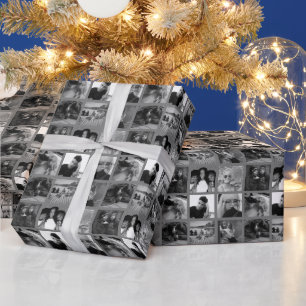 Black and White Photo Gift Wrap 9 Photos HAMbyWG