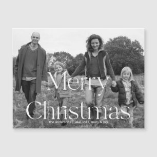 Black and White Photo Modern Font Christmas