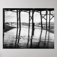 Black and White Photo Ocean Isle Beach Pier