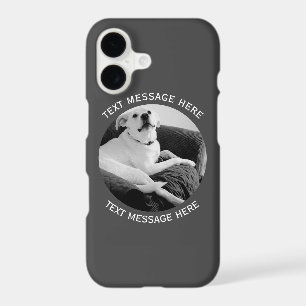 Black and White Photo of Talking Dog Text Message