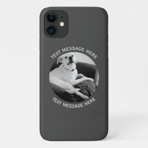 Black and White Photo of Talking Dog Text Message Case-Mate iPhone Case