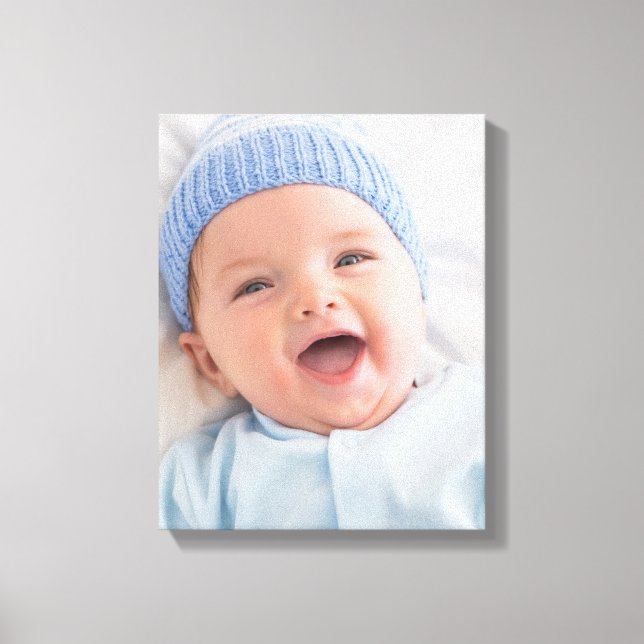 Black and White Photo Wall Canvas Print (Front)