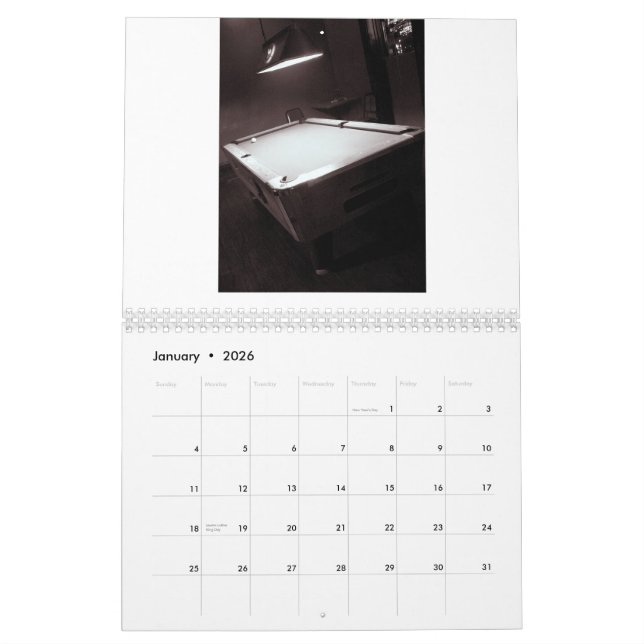 Black and White, photographs by Sabri... Calendar (Jan 2026)