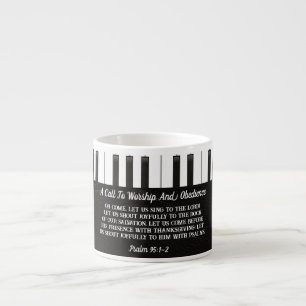 Black And White Piano Espresso Cup