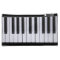 Black and White Piano Keys Clutch