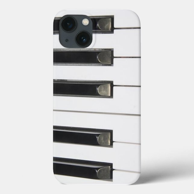 Black and White Piano Keys Phone Case (Back)