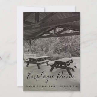 Black and White Picnic Invitation