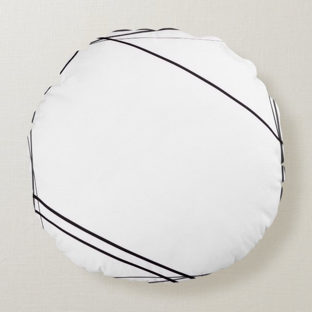 Black And White Pillow (Front)