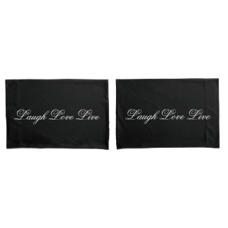 Black And White Pillow Cases With Laugh Love Live