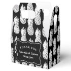 Black and white pineapple custom wedding party