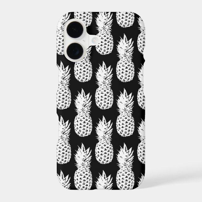 Black and white pineapple pattern (Back)