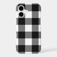 Black and white plaid