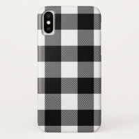 Black and white plaid