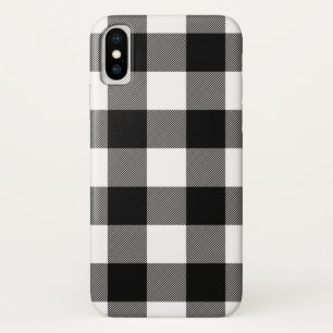 Black and white plaid Case-Mate iPhone case